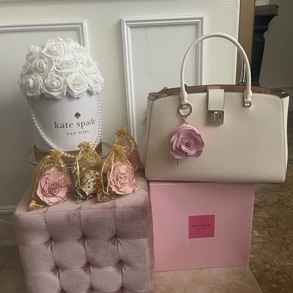 Kate Spade New York Flora Flower Novelty Bag Charm - Picture 11 of 15